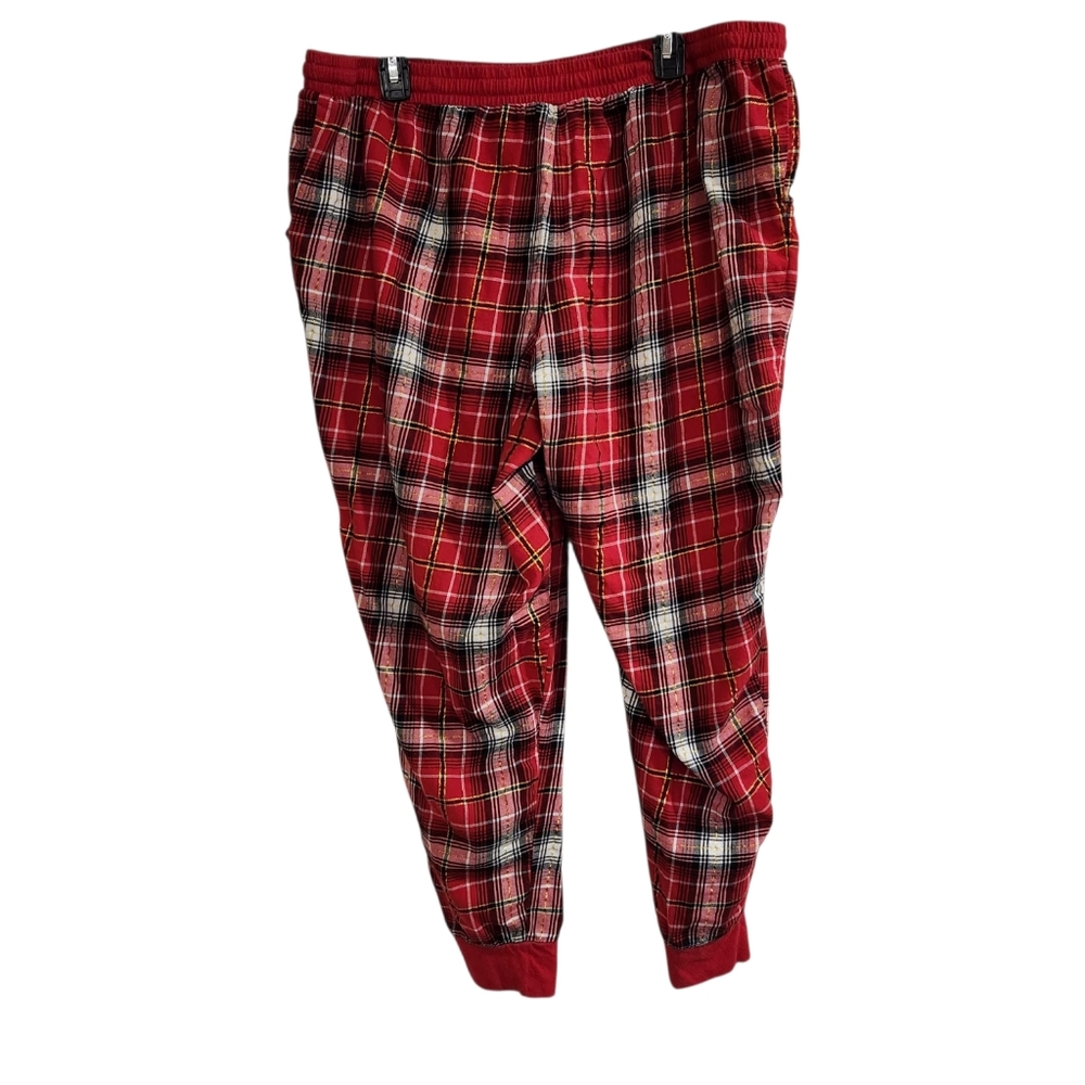 Secret Treasures Women’s Sz 2X Pajama Pants Red Plaid pockets Drawstring - Picture 2 of 10